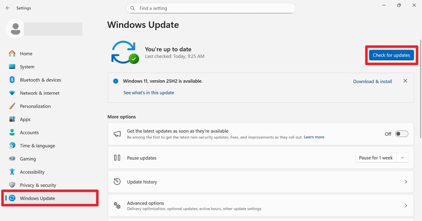 update windows for launch issue